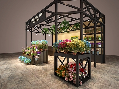 现代风格花店 商场展区