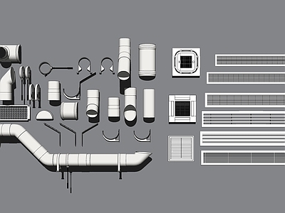 现代风格管道 管道模型
