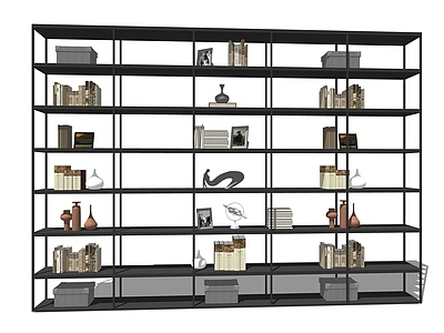 现代风格装饰架