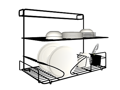 现代风格装饰架 碗架 碗柜