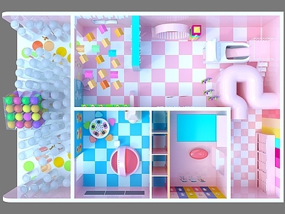现代风格广告展厅 美陈