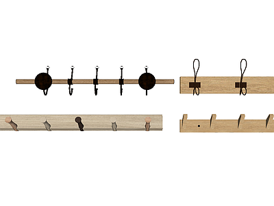 现代风格衣架 木质挂衣架 挂衣