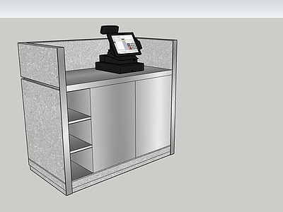 现代风格收银台 餐厅收银台 美食街收银台 店铺收银台