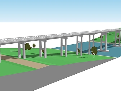 现代风格大桥 高架桥 桥梁