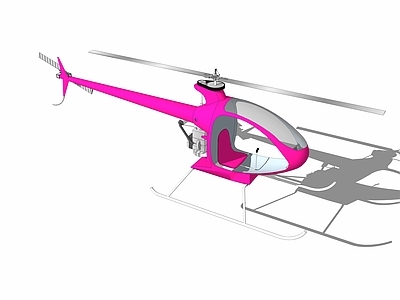 现代风格直升机 飞机