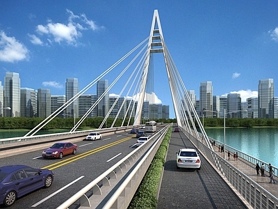 现代桥 斜拉桥 桥 大桥 桥梁 公路桥 钢索桥 长江大桥 异形桥 公路桥