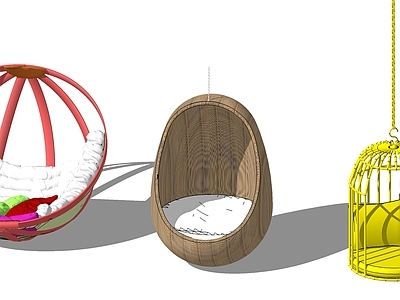 现代风格吊椅 室内 户外