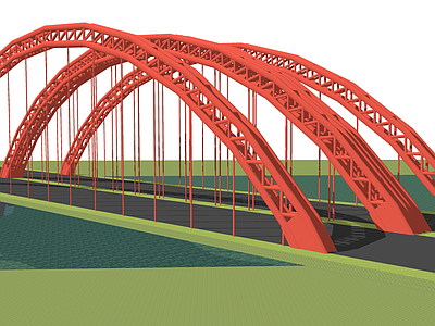 现代风格大桥拱式桥