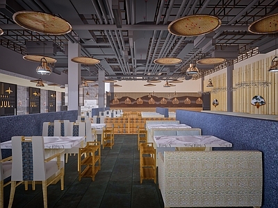 现代风格火锅店