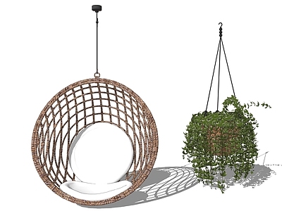 现代风格吊椅 休闲吊椅 室内 户外