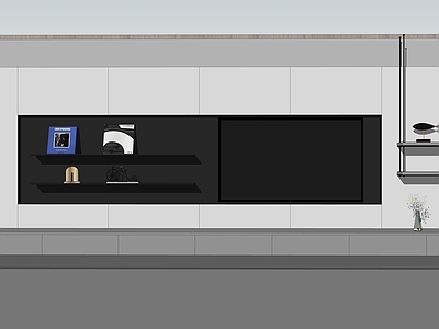 现代风格电视墙