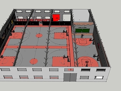 工业风格篮球场