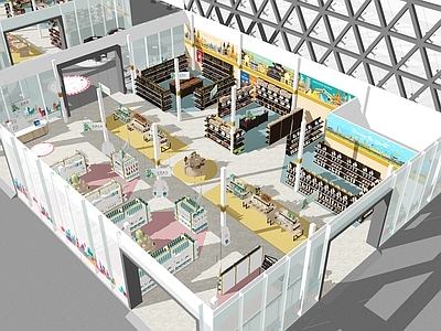 现代风格免税店超市