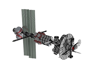 现代风格卫星 太空站 空间站