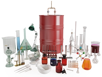 现代实验用品 化学仪器 玻璃器皿 试管 烧杯 烧瓶 锥形瓶 胶头滴管 量筒