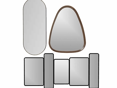 现代风格镜子墙饰