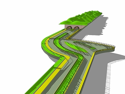 现代风格道路 高速公路隧道