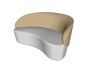 现代风格多人沙发 异形沙发 弧形 布艺