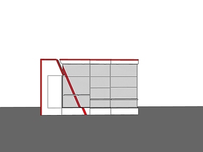 现代风格展示架 展厅