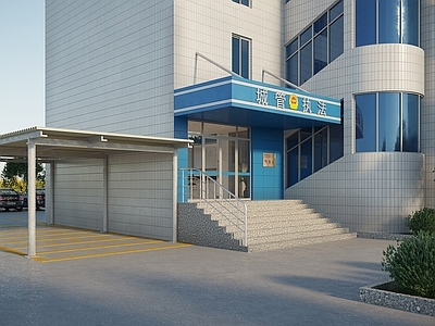 现代简约城管执法外立面