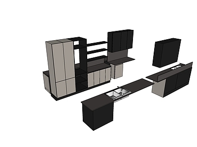 现代风格橱柜组合
