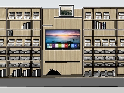 现代风格展示架