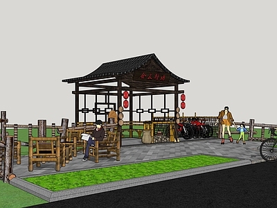 中式风格驿站 民俗文化驿站