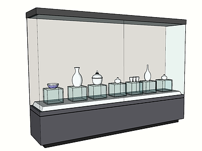 中式风格展示架 博物馆展示架