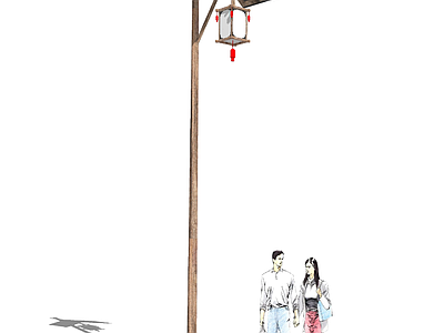 新中式风格路灯