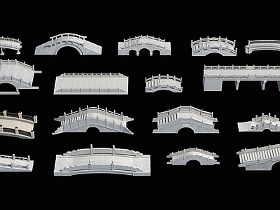 中式古建桥 桥