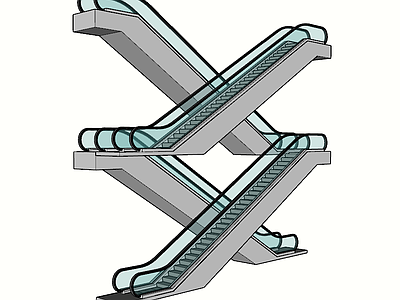 现代风格电动扶梯