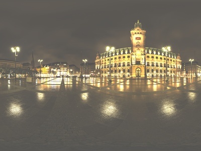 室外夜景建筑HDR全景贴图 夜晚HDR