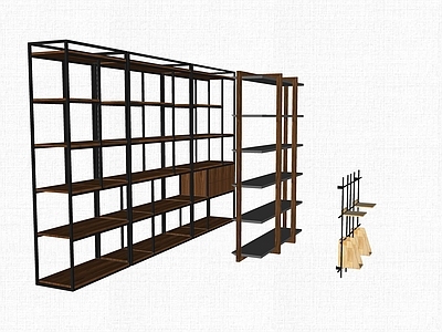 现代风格装饰架