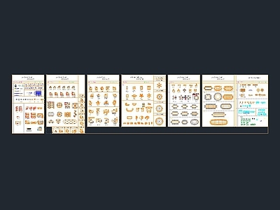 设计吾办公家具平面图 施工图 平面图块