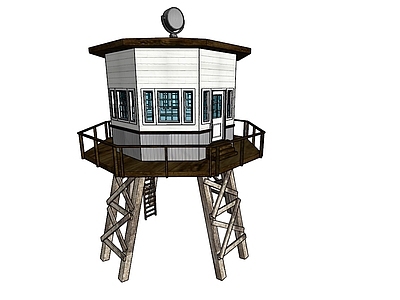 现代风格电塔 瞭望塔 信号塔 灯塔
