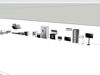现代风格家用电器组合