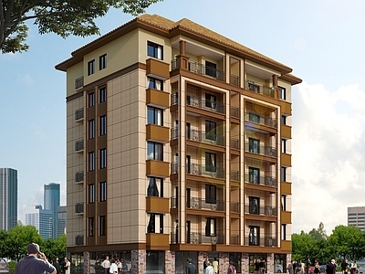 现在住宅楼 建筑 规划 独栋别墅