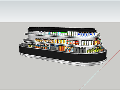 现代风格超市环岛柜