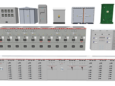 现代配电柜 高低压柜 变配电箱 配电房