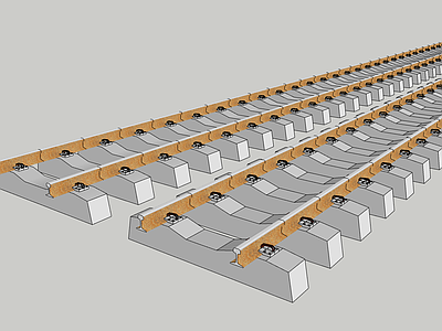 现代风格火车 铁路轨道 铁轨 轨距仪