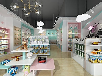 北欧母婴店 货柜 摆件