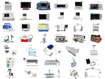 现代心跳仪 医疗器材 吸氧机
