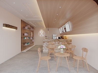 现代咖啡奶茶店