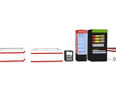 现代风格冰箱 冰柜 商用冰柜 自动售卖机