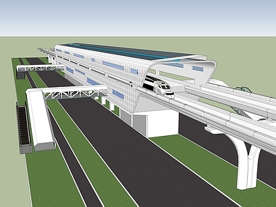 现代风格地铁 地铁站 高铁站 轻轨