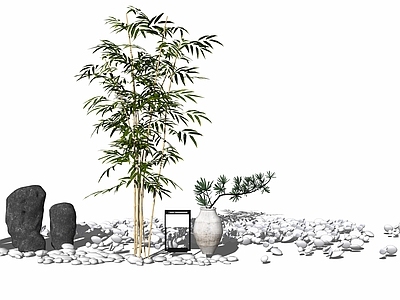 现代竹子 假
