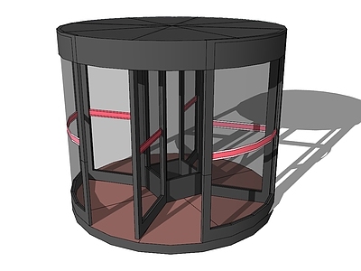 现代风格自由门 旋转门