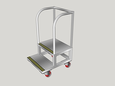 现代风格登高车 不锈钢推车