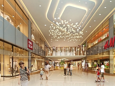 姜峰 BPI设计 上海星光耀广场商场丨设计方案 效果图 全套CA 施工图 效果图