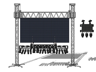 现代风格舞台灯饰 LED舞台屏幕